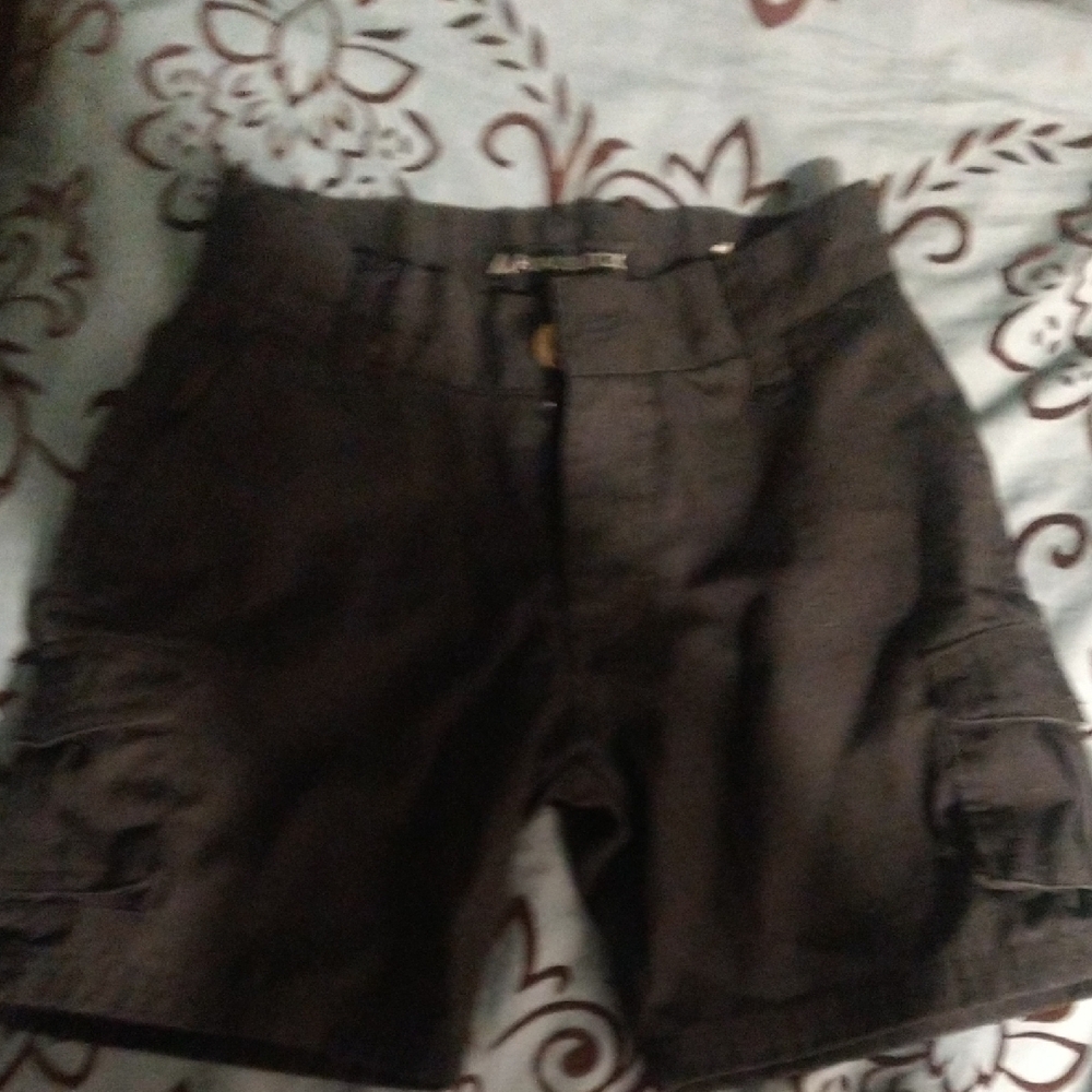 Black Cargo Boys Shorts